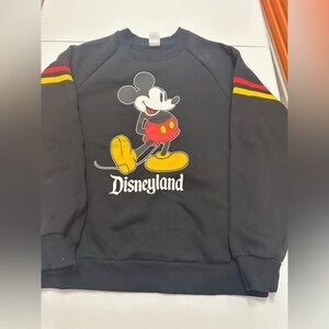 Disney Black Crewneck Sweater with Mickey Mouse
Size L